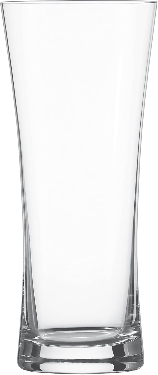 Schott Zwiesel 115271BASIC Lager Beer Glass, Set of 6, Crystal, Transparent, 8.75 x 8.75 x 20.4 cm