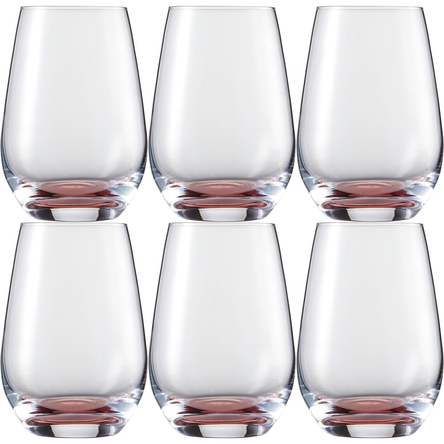 Schott Zwiesel 118758 Water Glass, Glass, Red, 6 Units