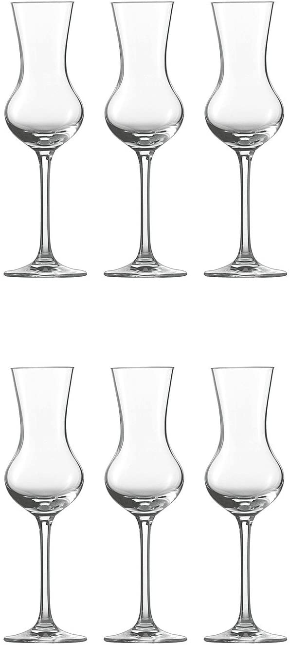 Schott Zwiesel Grappa Glass 155, Set of 6, Bar Special, Digestif, Shot Glass, Shape 8512, 113 ml, 111232