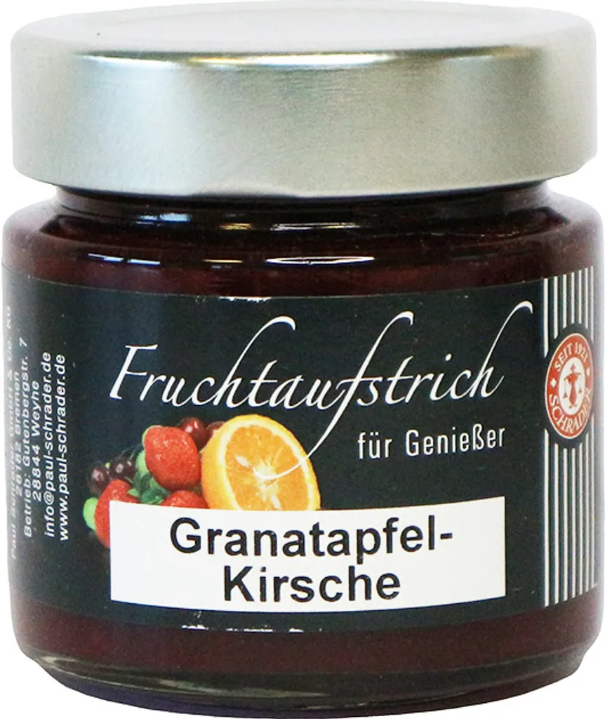 Schrader Fruchtaufstrich Granatapfel-Kirsche