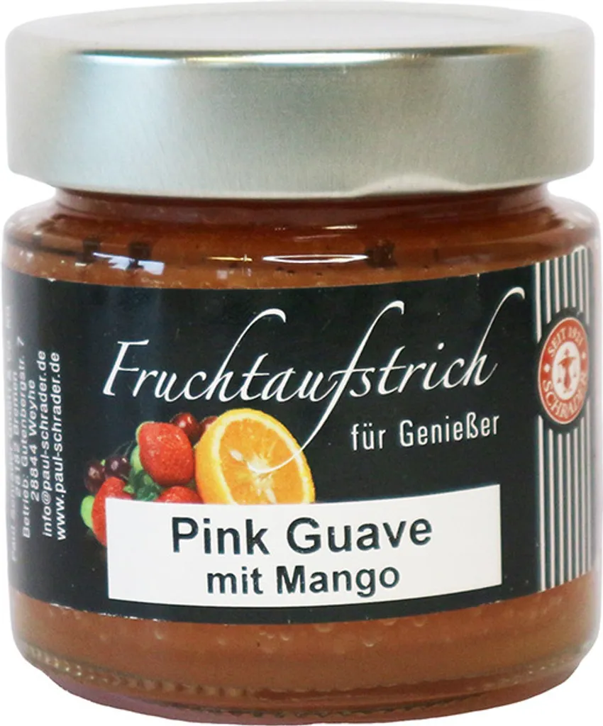 Schrader Fruchtaufstrich Pink Guave mit Mango