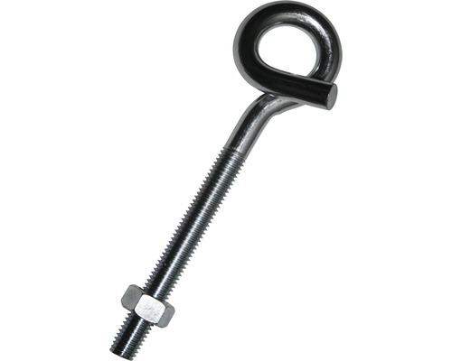 Screw hooks, spiral design with nut 12x160 mm, 5 pieces