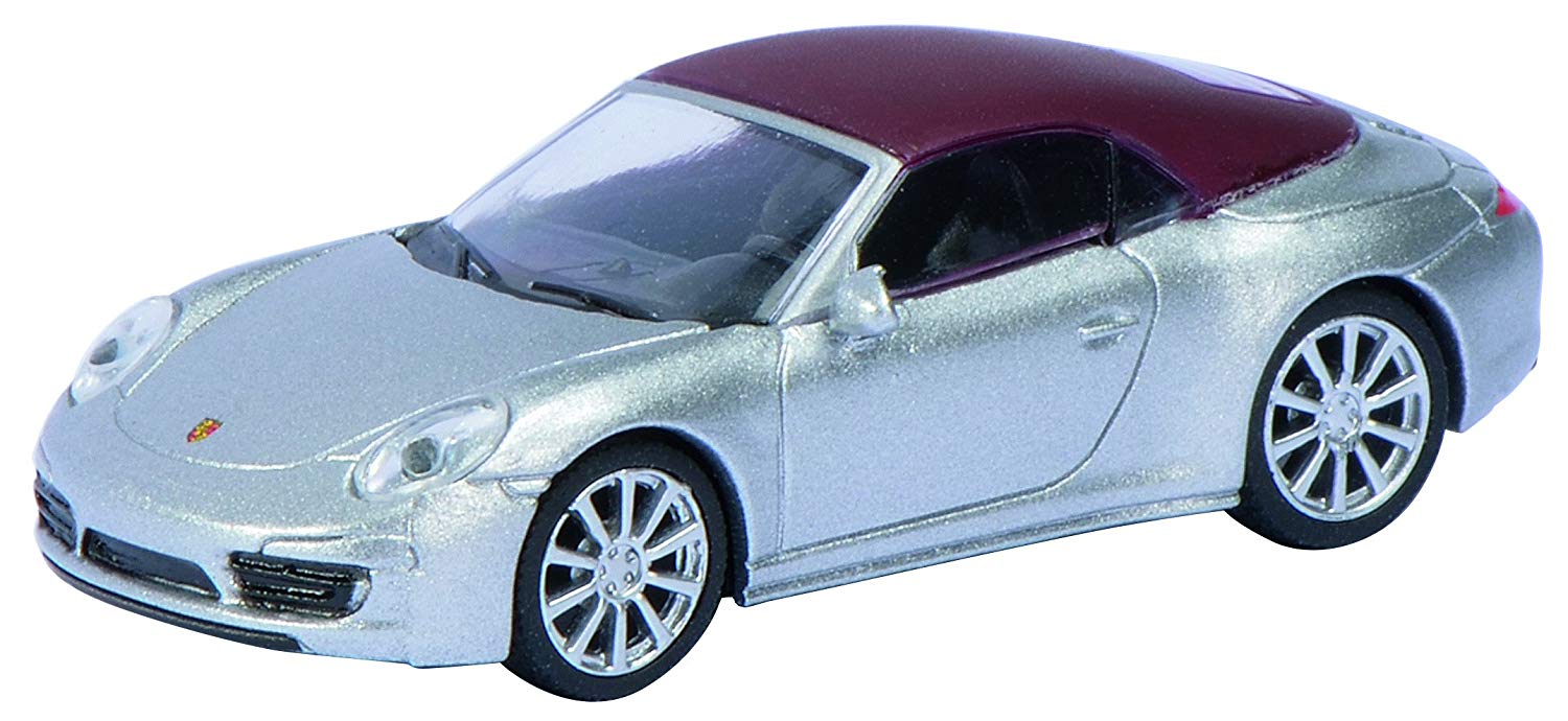 Schuco 1: 87 452617000 – Porsche 911 S, Silver/Red