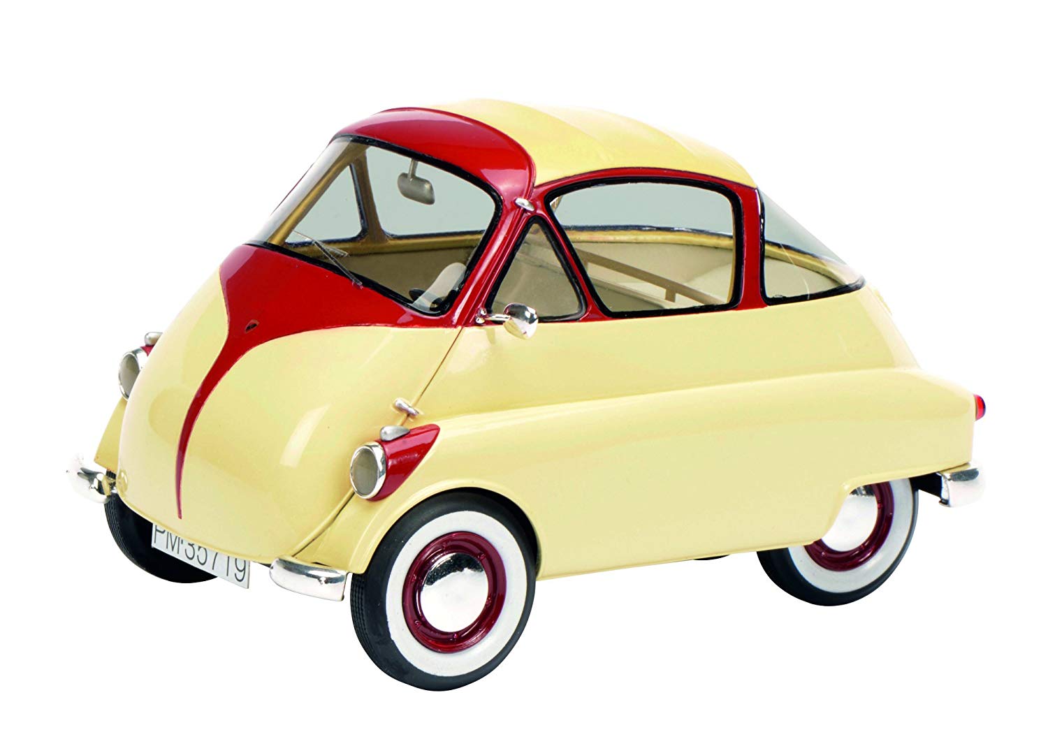 Schuco 450008700 Iso Isetta Car, 1: 18 Ivory/Red