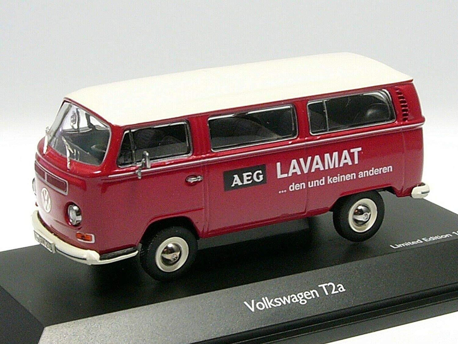Schuco 450334300 Vw T2A Bus L Luxury Aeg Lavamat Red