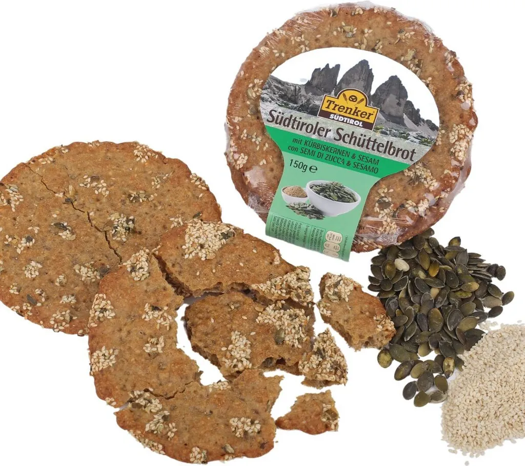 Schüttelbrot with pumpkin seeds and sesame, 150g, Trenker South Tyrol