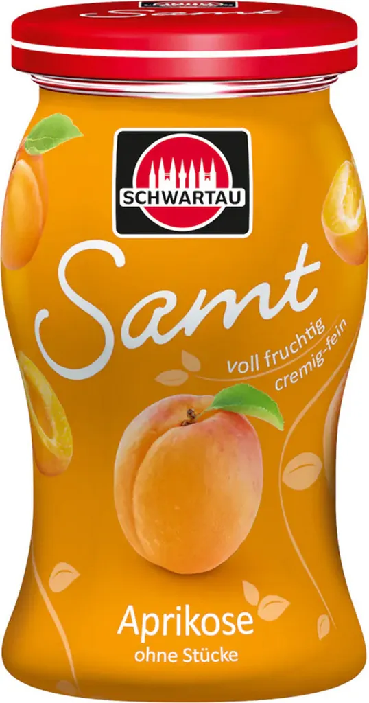 Schwartau Aprikose Samt Frühstück Fruchtaufstrich Streichzart 270g