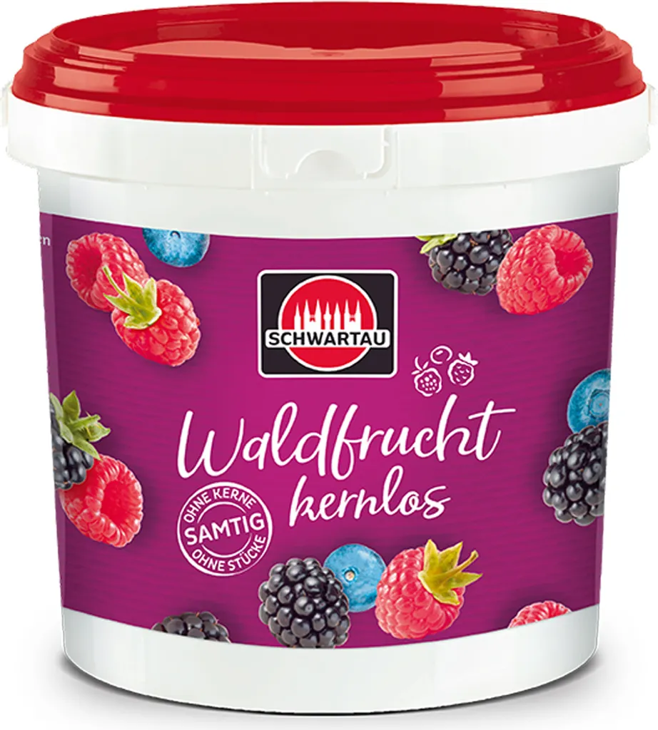 Schwartau Eimer Konfitüre Waldfrucht Kernlos im Gastro Pack 2900g