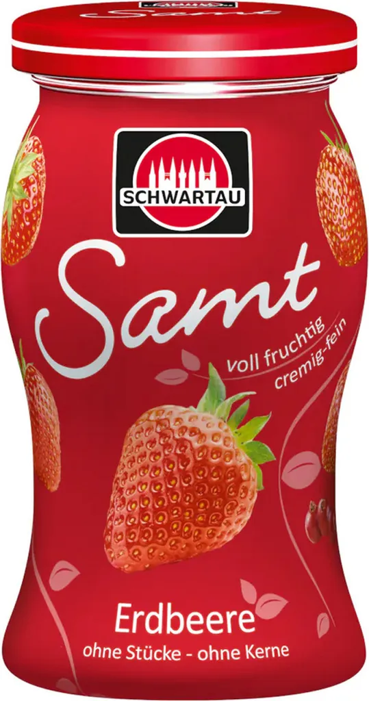 Schwartau Erdbeere Samt Frühstück Fruchtaufstrich Streichzart 270g