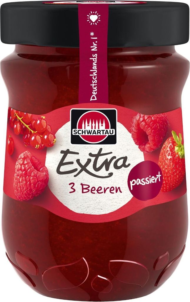 Schwartau Extra 3 Beeren passiert, 340g