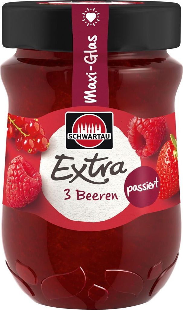 Schwartau Extra 3 Beeren passiert, 600g