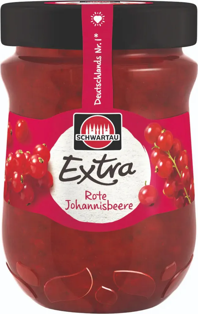Schwartau Extra rote Johannisbeere Frühstück Fruchtaufstrich 340g