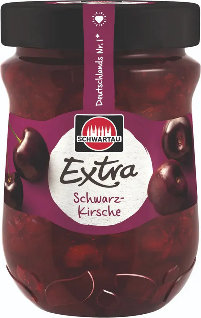 Schwartau Extra Schwarzkirsche Frühstück Fruchtaufstrich vegan 340g