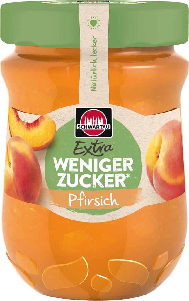Schwartau Extra Weniger Zucker Pfirsich, 300g