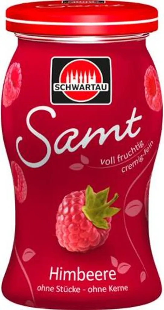 Schwartau Himbeere Samt Frühstück Fruchtaufstrich Streichzart 270g