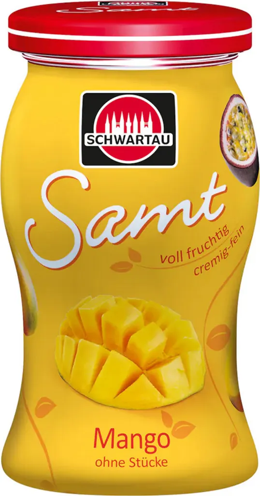 Schwartau Samt Mango cremig feiner Fruchtaufstrich ohne Stücke 270g