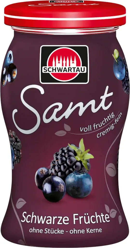 Schwartau Samt Schwarze Früchte cremig feiner Fruchtaufstrich 270g