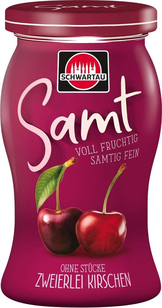 Schwartau Samt Zweierlei Kirschen, 270g
