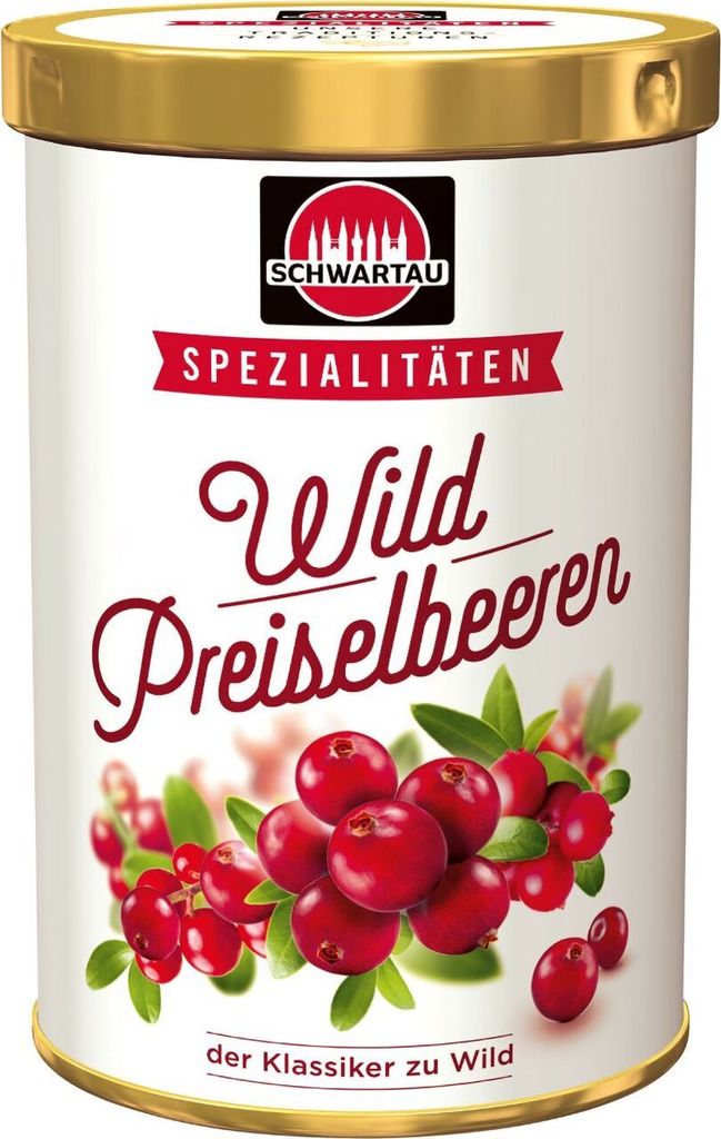 Schwartau Spezialitäten Wildpreiselbeeren, 330g