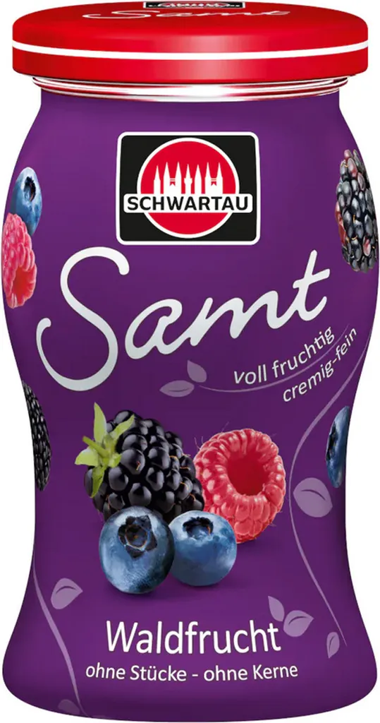 Schwartau Waldfrucht Samt Frühstück Fruchtaufstrich Streichzart 270g