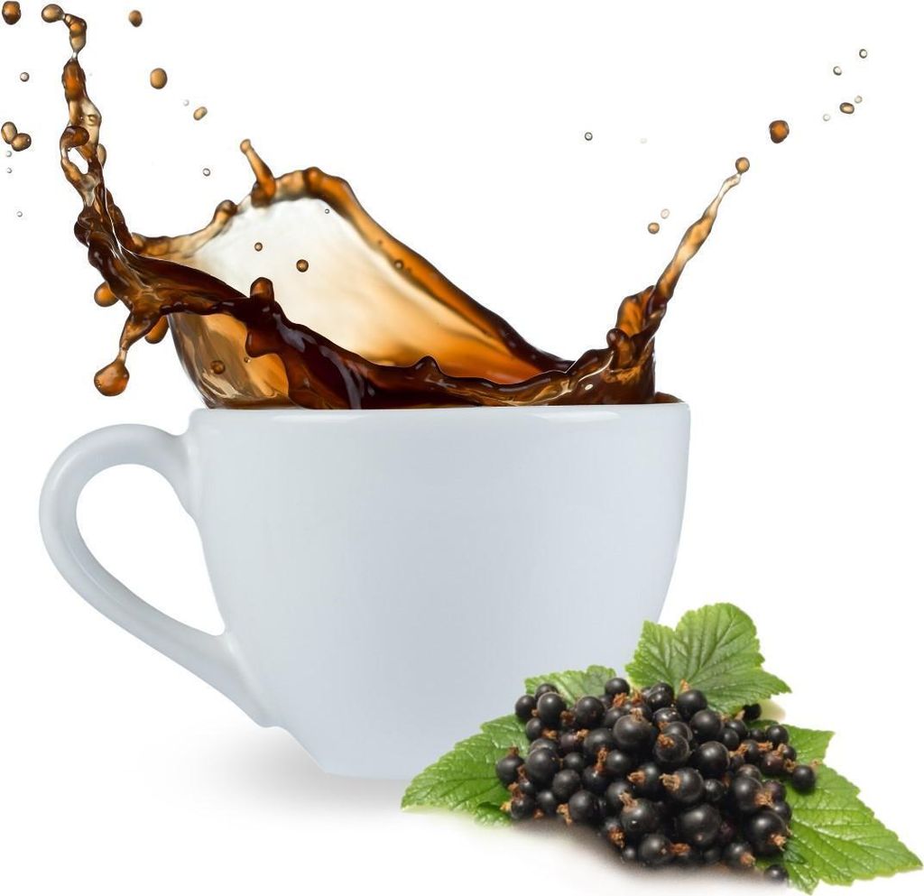 Schwarze Johannisbeere Kaffee gemahlen Kaffeepulver 200 g