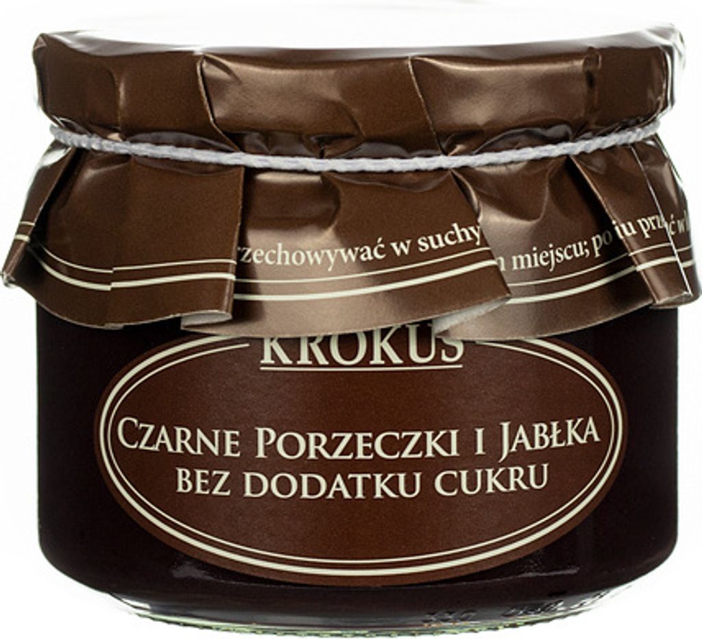 SCHWARZE JOHANNISBEERE UND ÄPFEL OHNE ZUCKERZUSATZ 310 g - KROKKUSEN