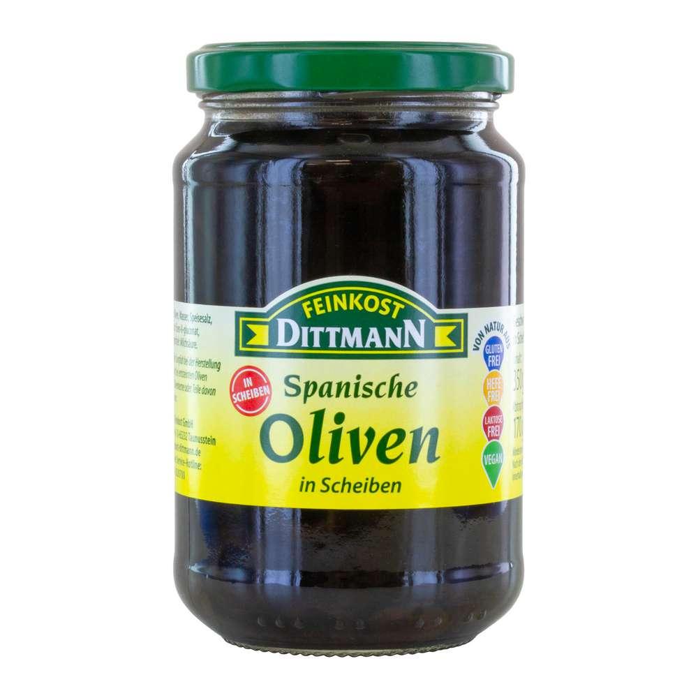 Sliced ​​black olives