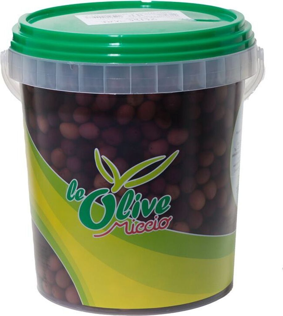 Black olives Olive Nere Italia 500g - Miccio Italian unpasteurized