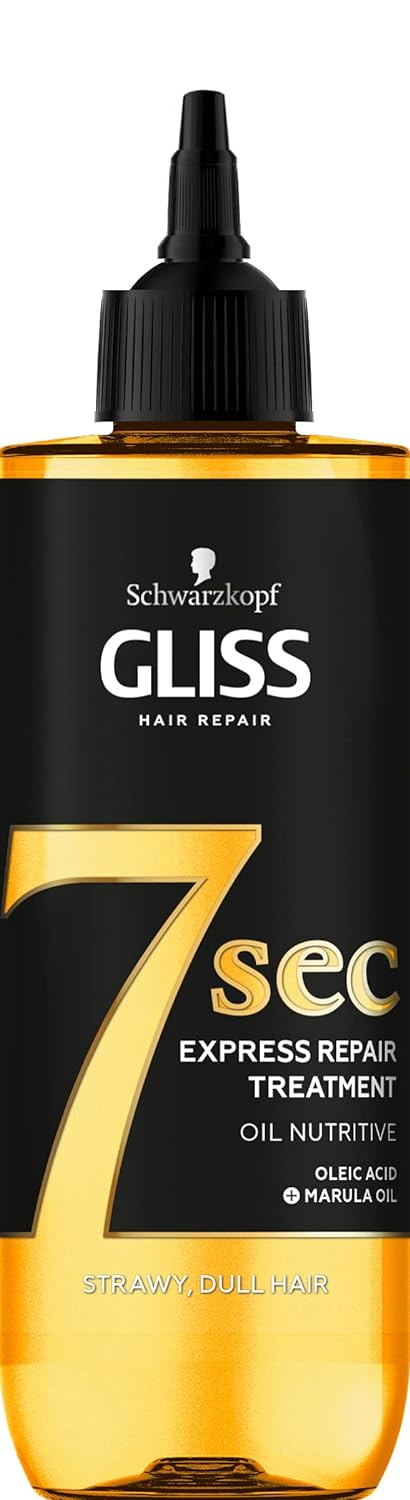 Schwarzkopf Gliss 7 Seconds Express Hair Repair Treatment Oil Nutritive Instant Hair Mask for Dull and Dry Hair 200 ml (Pack of 1)