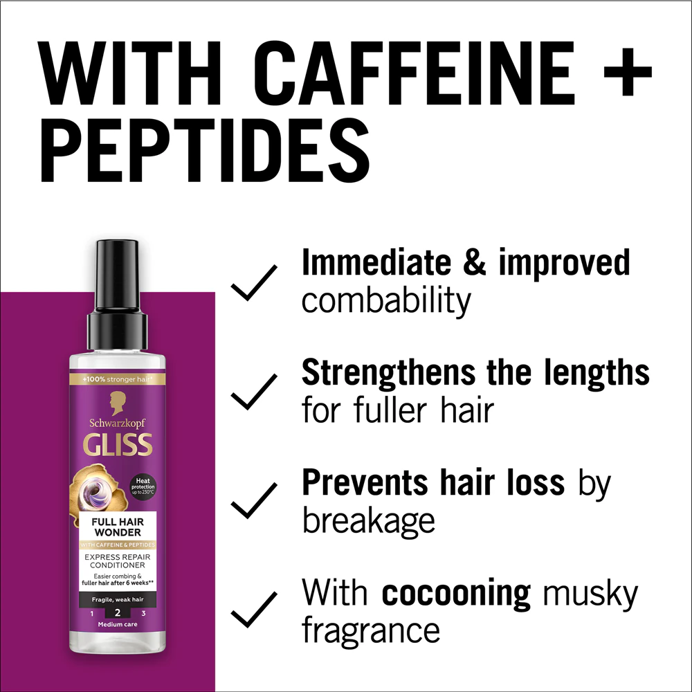 Schwarzkopf Gliss Full Hair Wonder regenerating leave-in conditioner for weakened hair