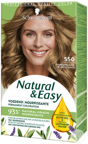 Schwarzkopf Natural & Easy Permanent Hair Color 550 Dark Blonde 1 Set