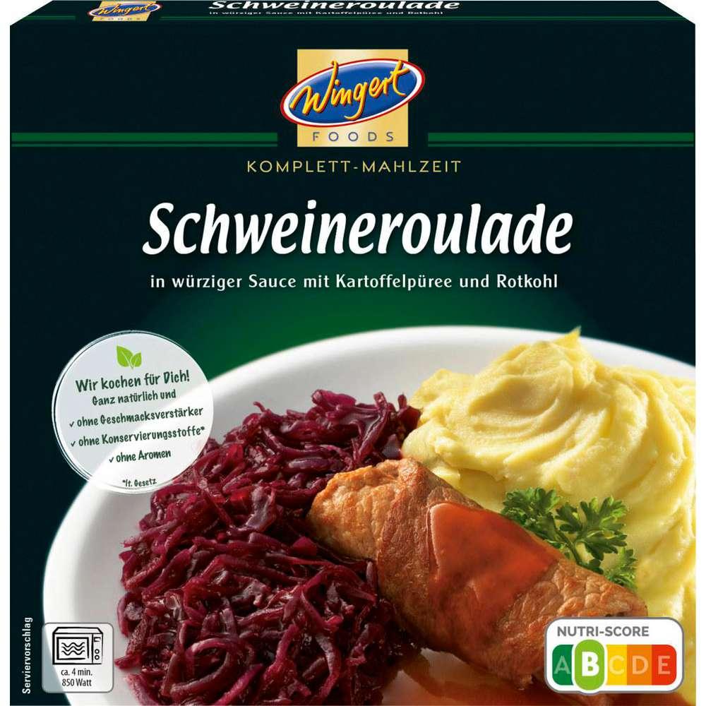 Pork roulade with mashed potatoes & apple red cabbage