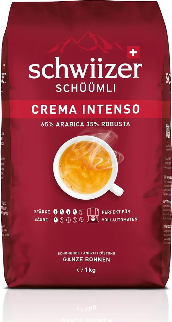 Schwiizer Schüümli Crema Intenso Beans 1 Kg