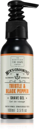 Scottish Fine Soaps Men’s Grooming Thistle & Black Pepper shaving gel for men