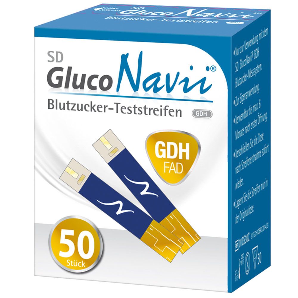 SD gluconavii® blood sugar test strips gdh bland