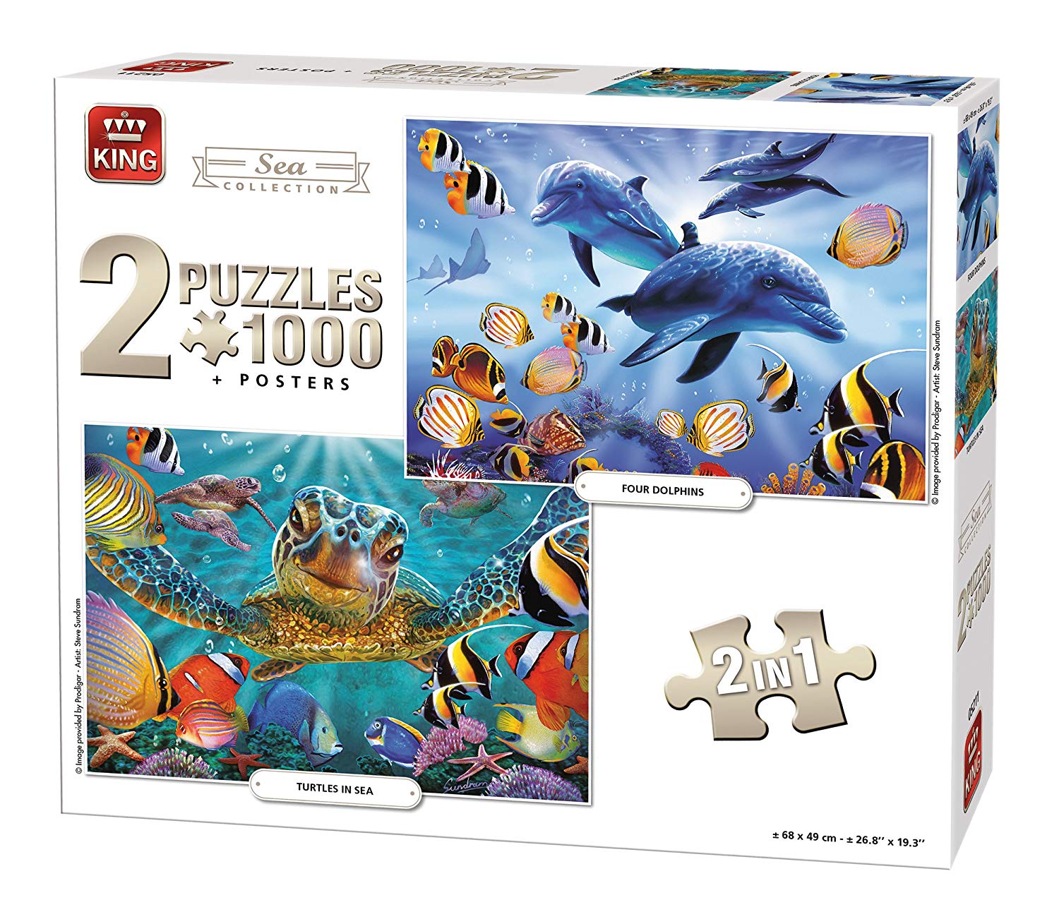 Sea Collection Puzzle 1000 Pieces - 2 Puzzles