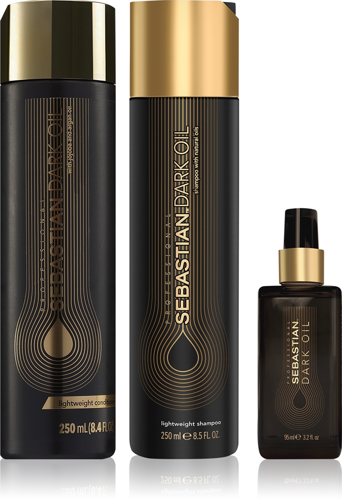 Sebastian Professional Dark Oil Set beneficial pack provides moisture and shine
