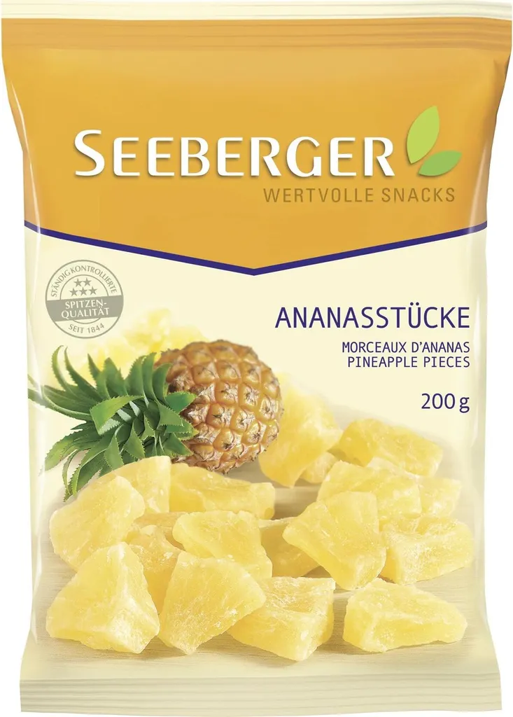 Seeberger sweetened pineapple pieces (200g)