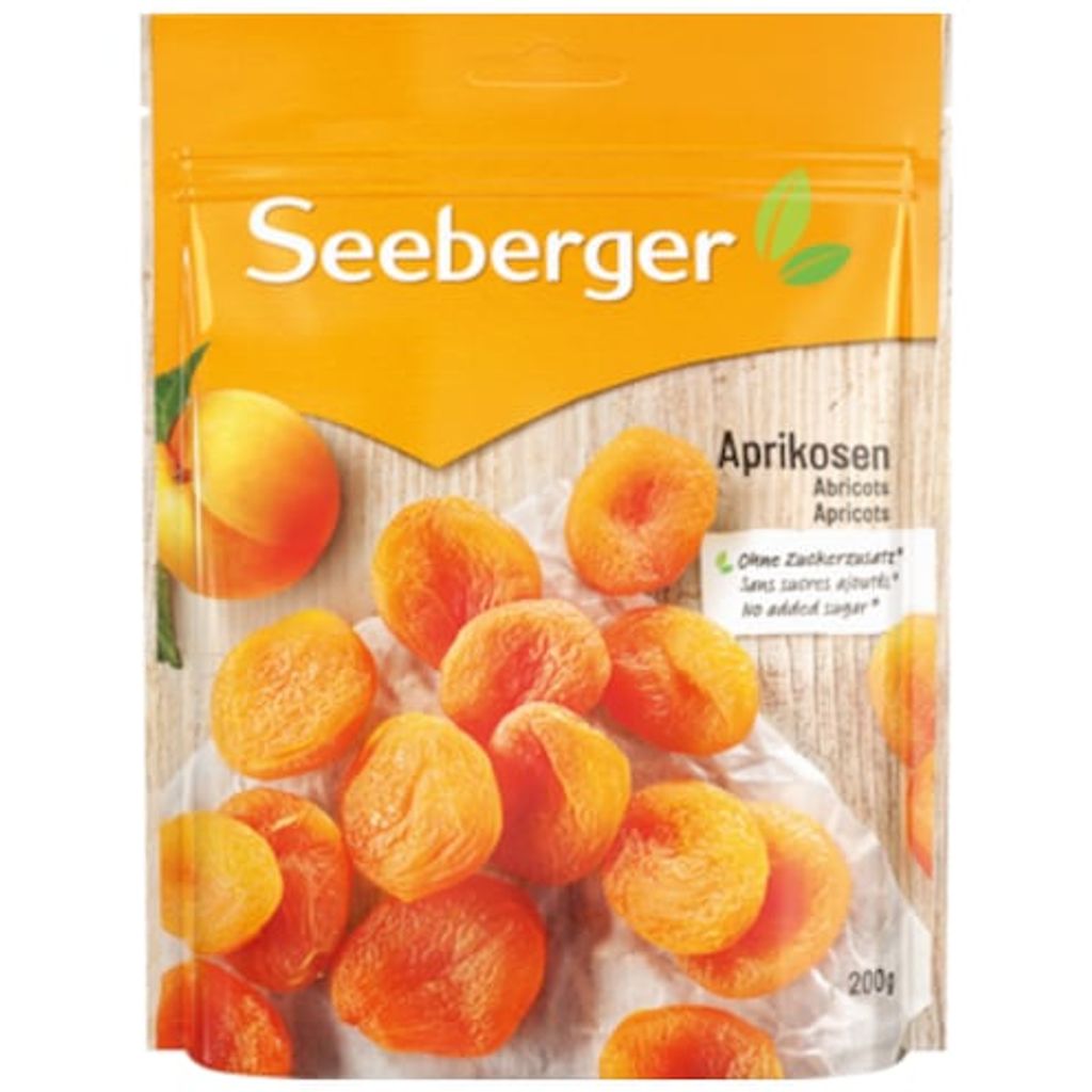Seeberger Apricots, 0.5 g, Apricots, Antioxidant Sulphur Dioxide., Germany, 276 kcal, 1,169 kJ, 4.8 g