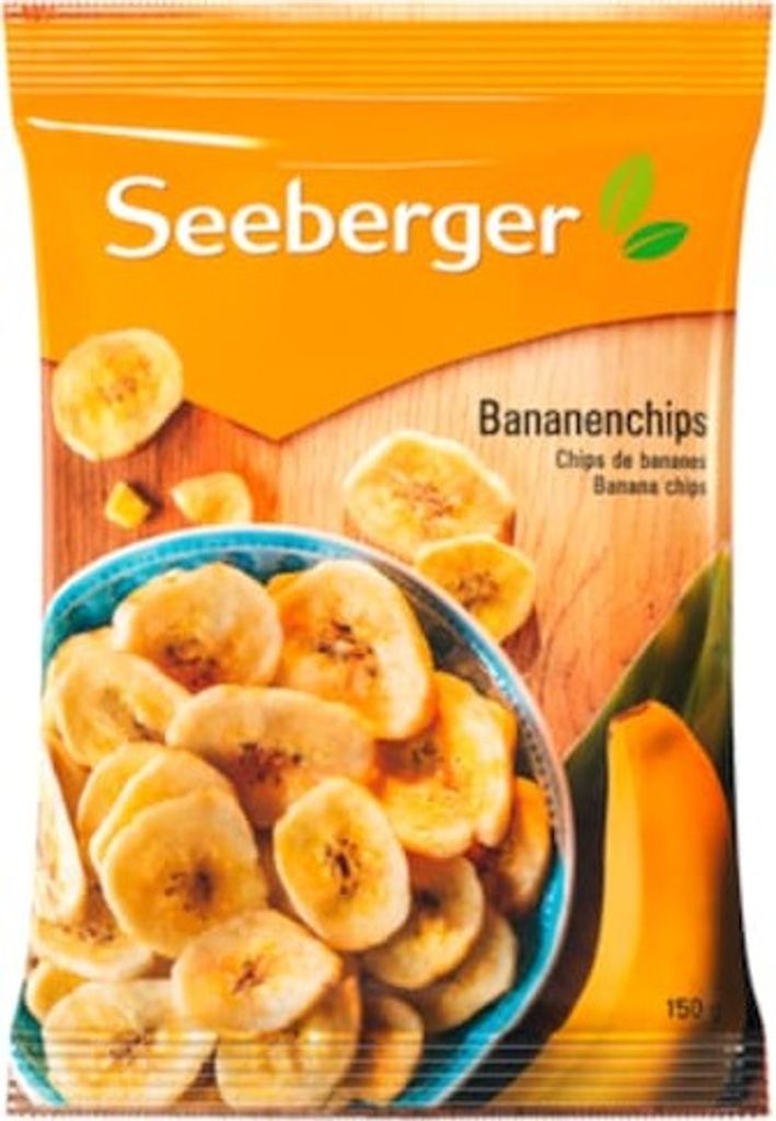 Seeberger banana chips, 150 g