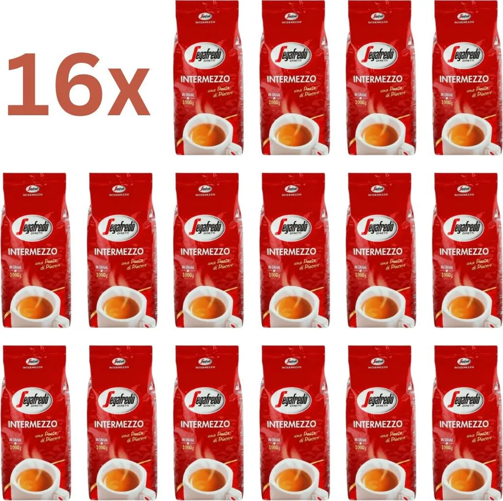 Segafredo Intermezzo 16 x 1 kg whole beans