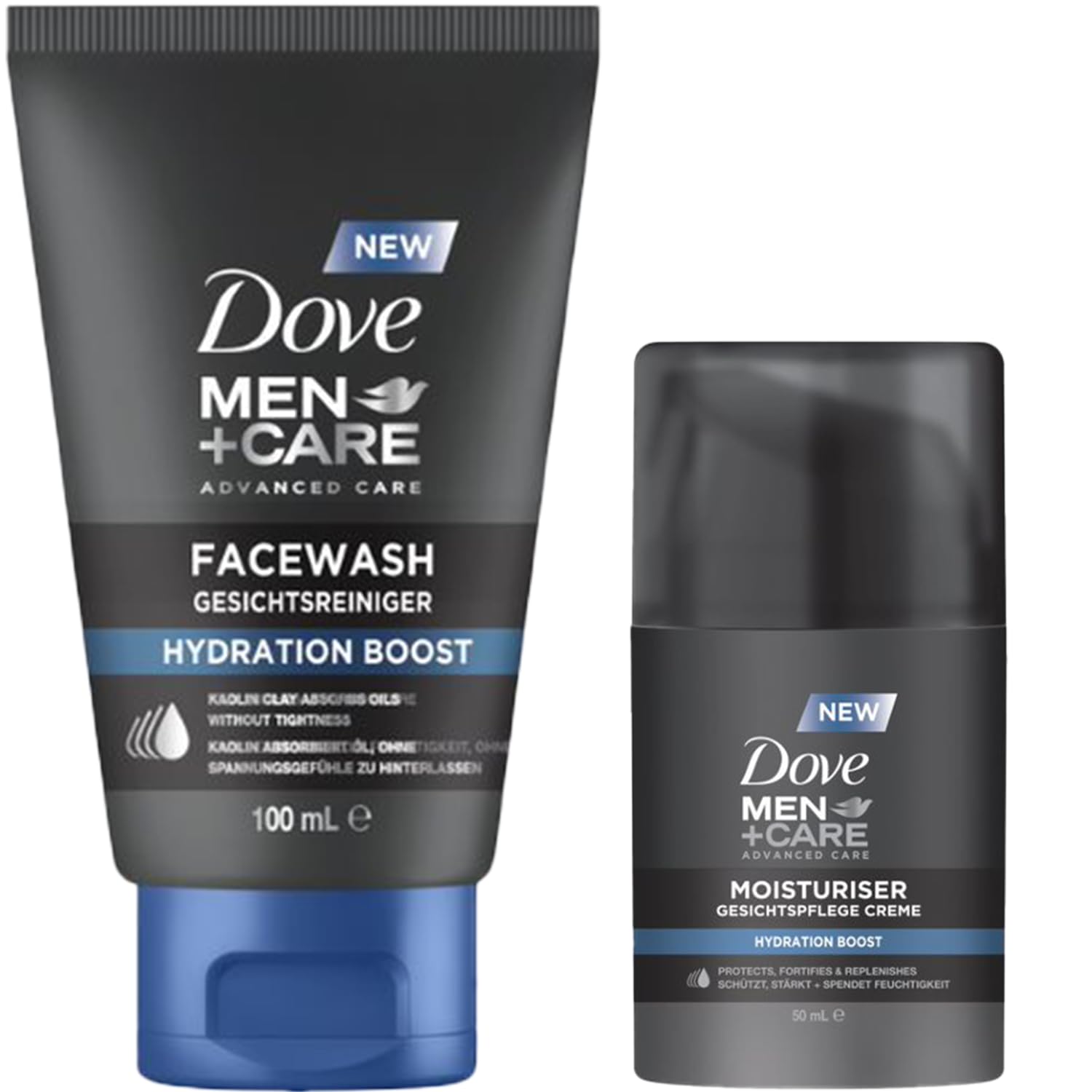 Generic Dove Men + Care Hydation Boost Series - Skin Care for Men - Face Care Cream and Cleanser - Protects, Strengthens and Moisturises Without Greasing