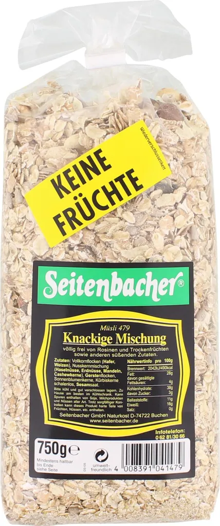Seitenbacher® Knackige Mischung Müsli 750,0 g