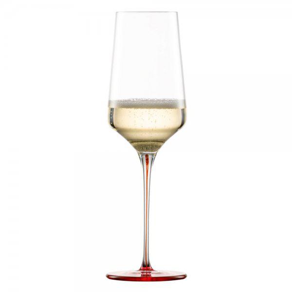 Champagne glass with effervescent dot Ink Antikrot Zwiesel glass