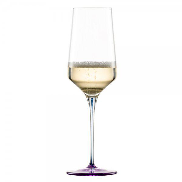 Champagne glass with mousse dot Ink Violet from Zwiesel Glas