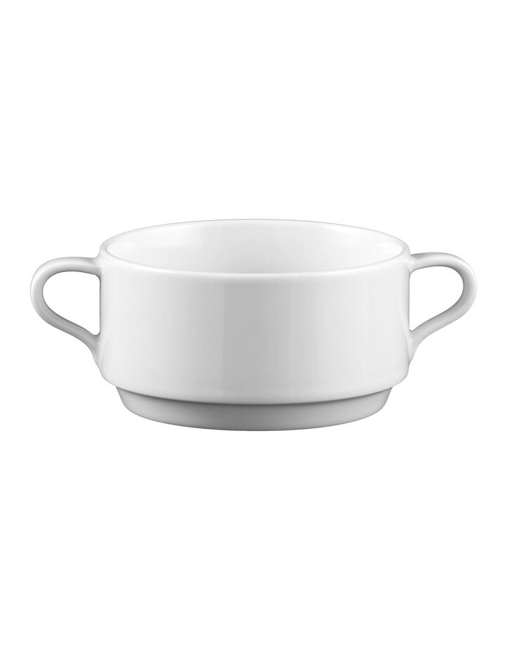 Seltmann Weiden Upper Soup Cup Mandarin White 00006 - Set Of 6