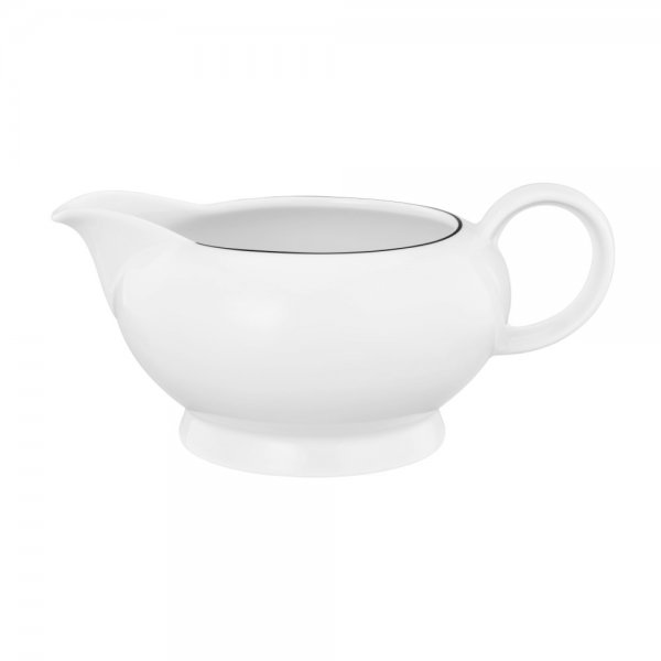 Seltmann Weiden Gravy Boat Lido Black Line White (17cm)