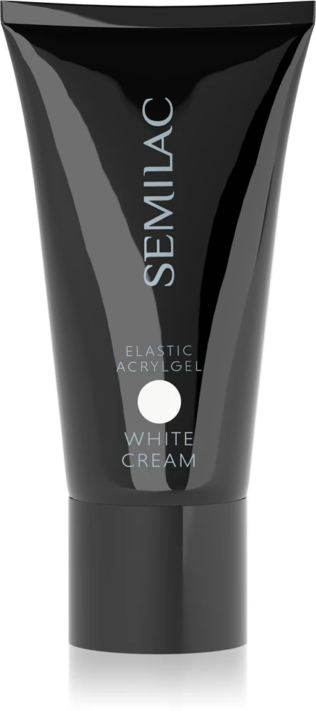 Semilac Acrylgel Elastic White Cream Acrylic gel for nails