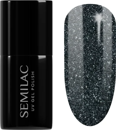Semilac UV Hybrid Black & White Gel Nail Polish