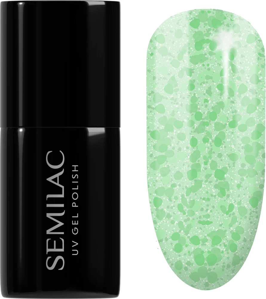 Semilac UV Hybrid Crushed_ICE gel nail polish for UV/LED lamp